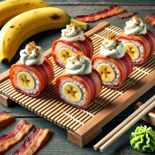 Bacon-Wrapped Banana Sushi