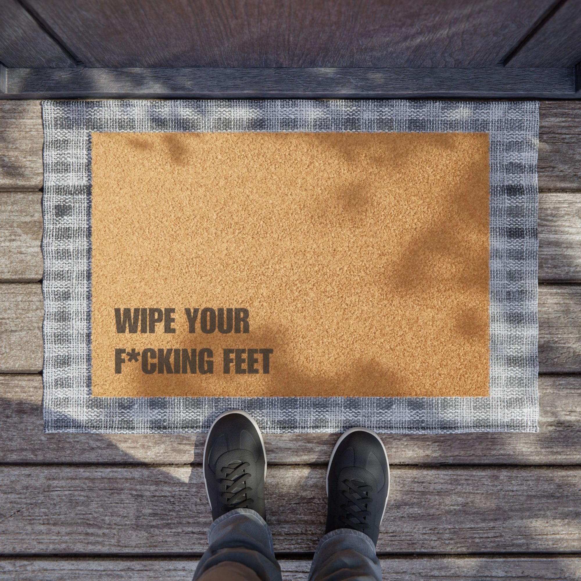 WIPE YOUR F*CKING FEET Doormat