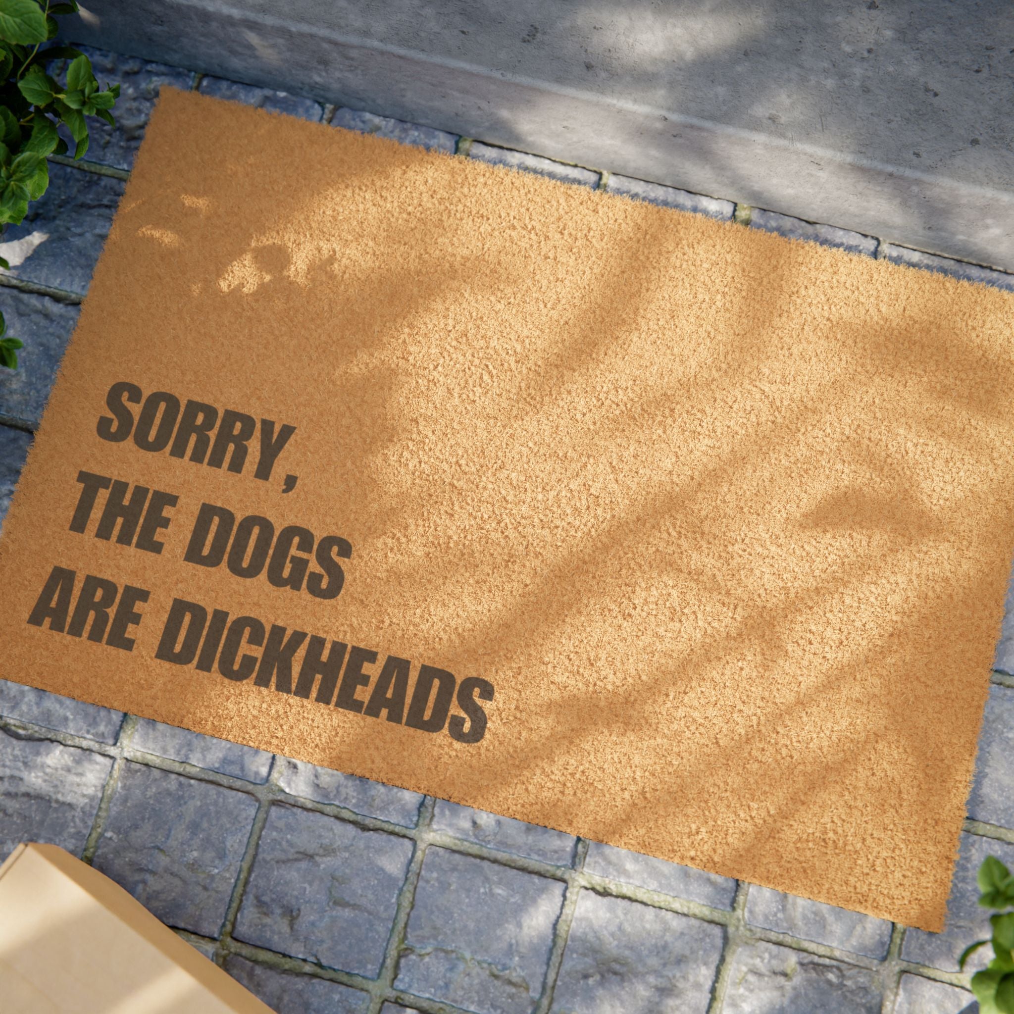 Sorry the Dogs are Dickheads Doormat