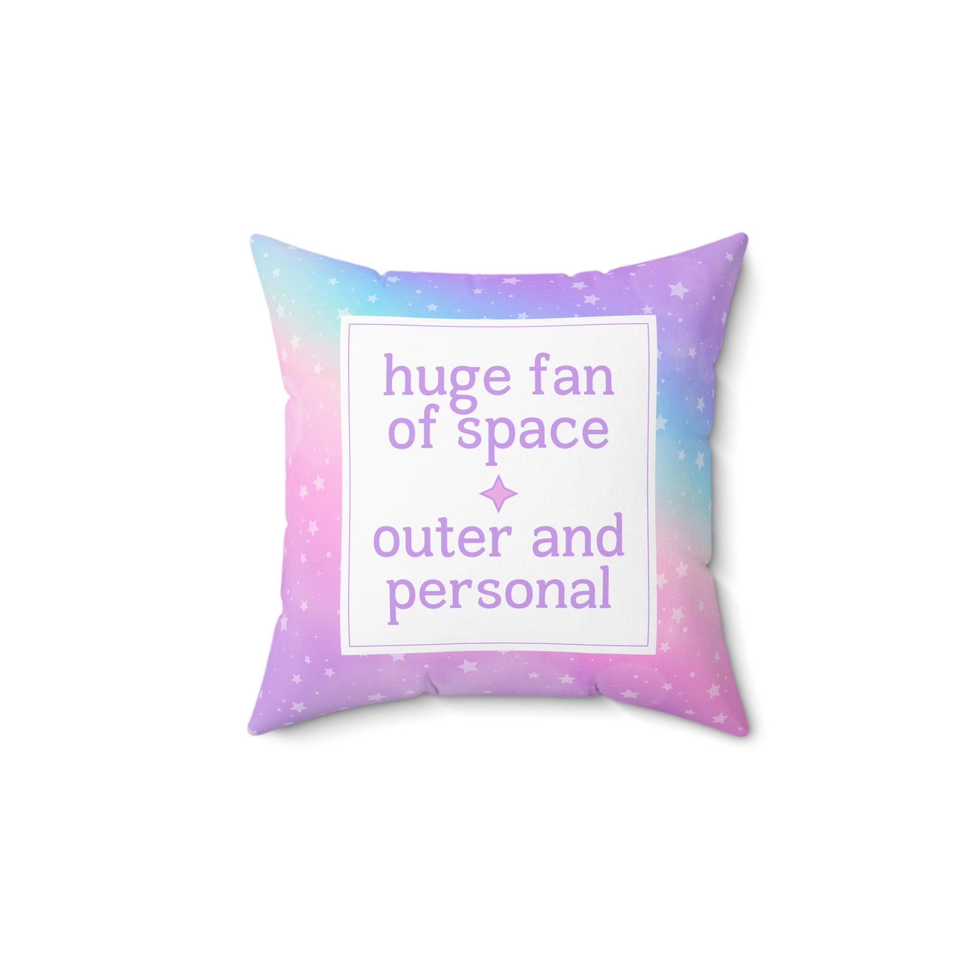 Huge Fan of Space Square Pillow