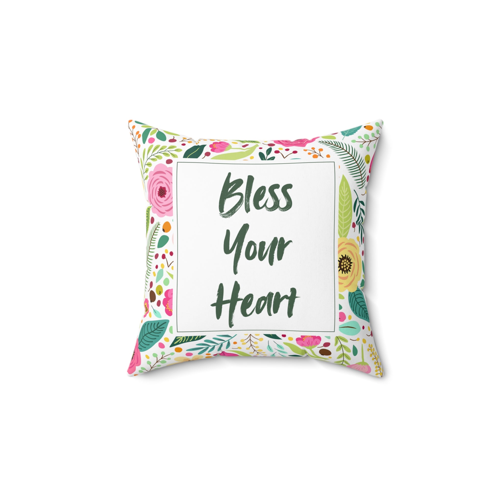 Bless Your Heart Square Pillow