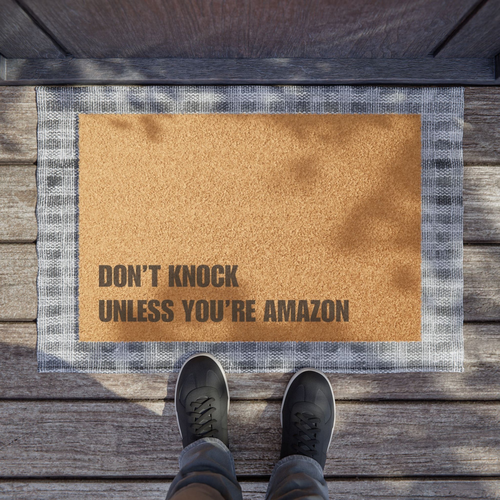 Don't Knock Unless You're Amazon Doormat