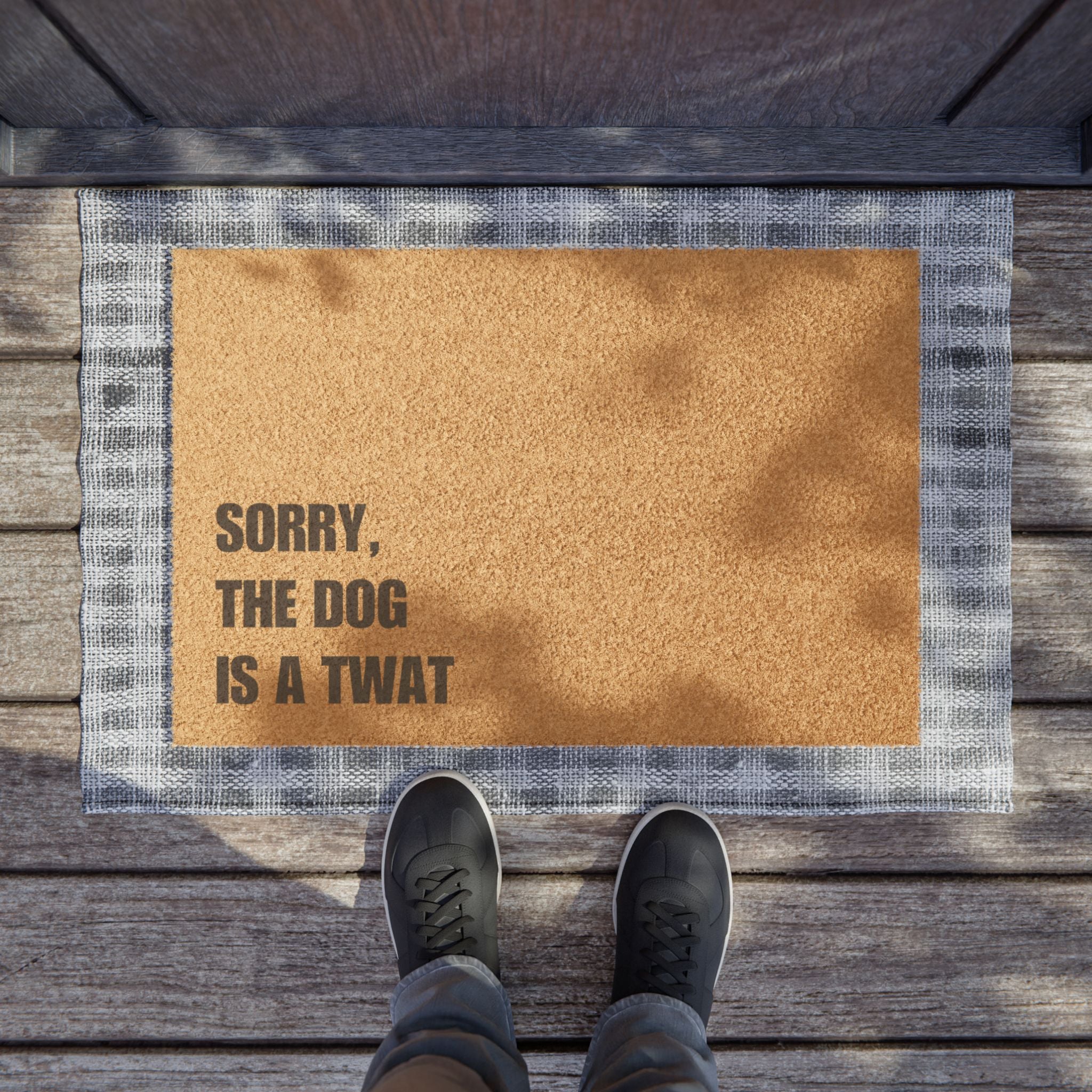 Sorry the Dog is a Twat Doormat