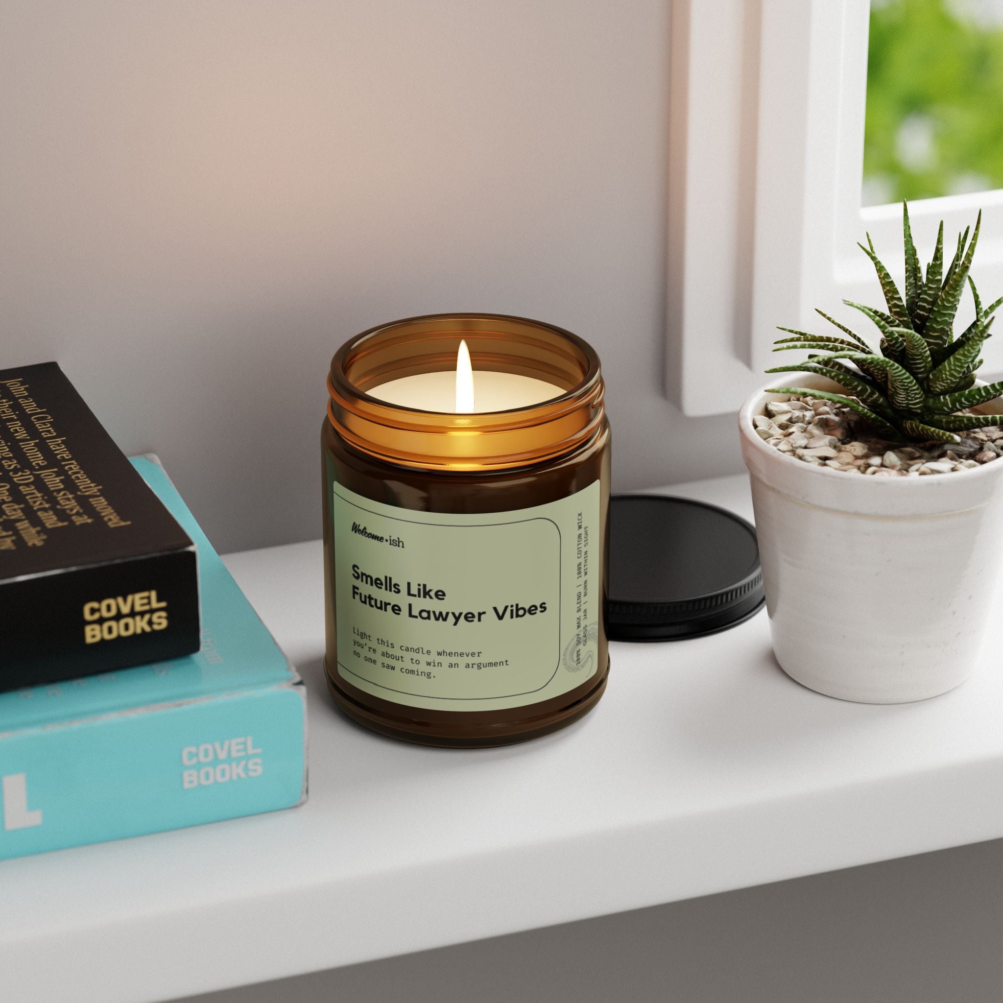 SMELLS LIKE FUTURE LAWYER VIBES Scented Soy Candle