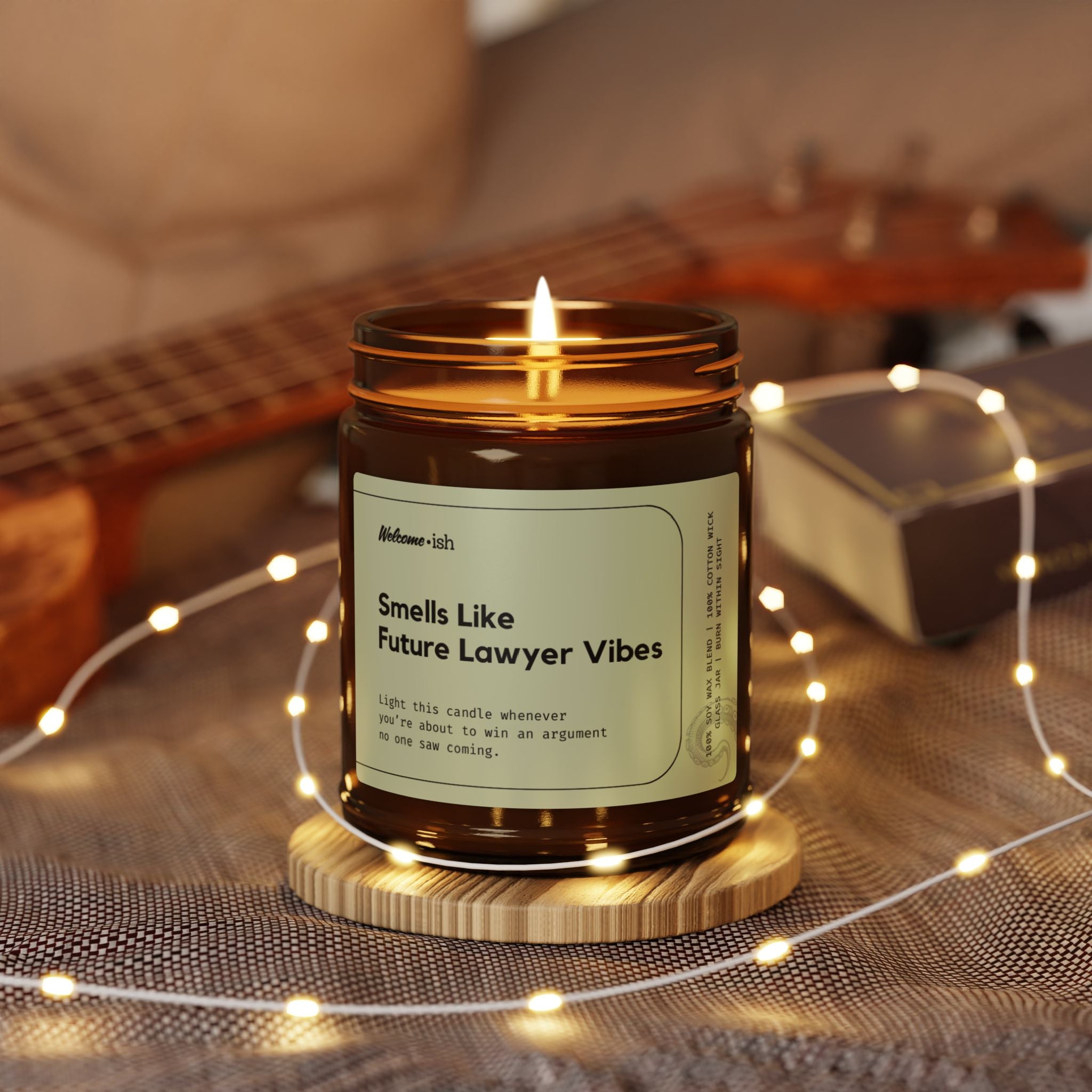 SMELLS LIKE FUTURE LAWYER VIBES Scented Soy Candle